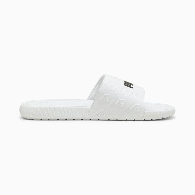 Puma | Men's Cool Cat 2.0 Superlogo Sandals - White-Black