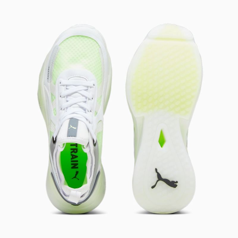 Puma | Women's PWR NITRO Squared Training Shoes - White-Speed Green