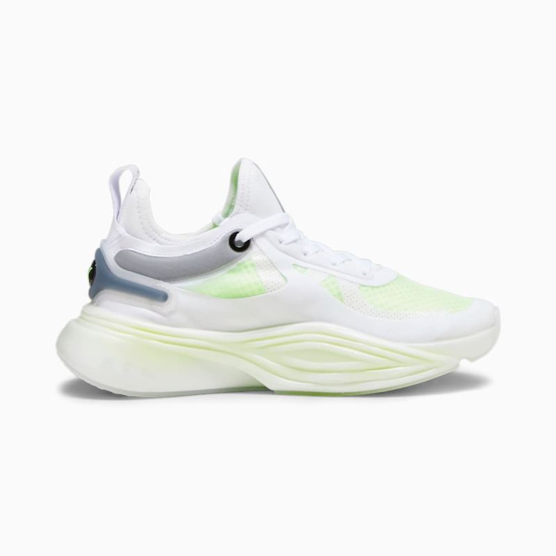 Puma | Women's PWR NITRO Squared Training Shoes - White-Speed Green