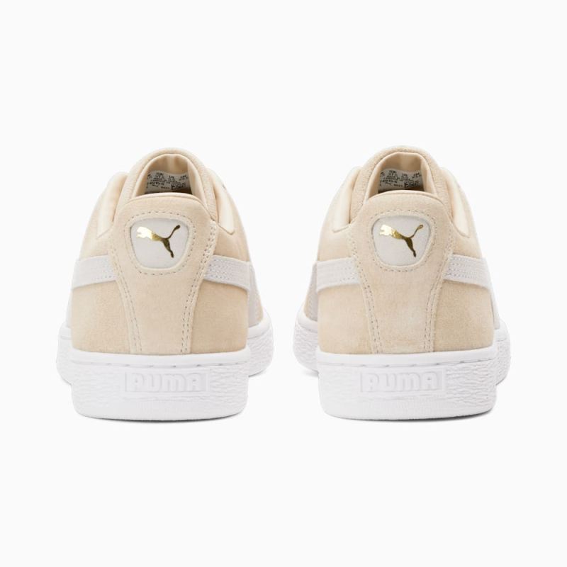 Puma | Men's Suede Classic XXI Sneakers - Granola-White-Team Gold