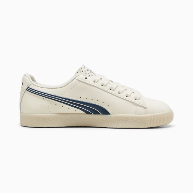 Puma | Women's Clyde Classics Sneakers - Warm White-Sedate Gray-Parisian Night