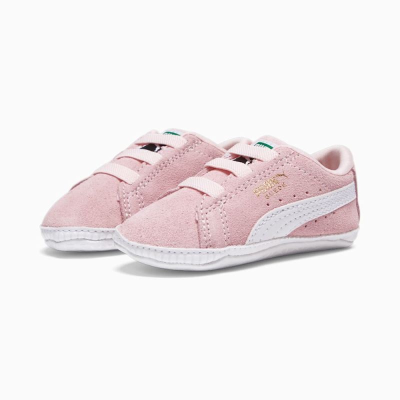 Puma | Girls Suede Classic Crib Toddlers Shoes - Pearl-White