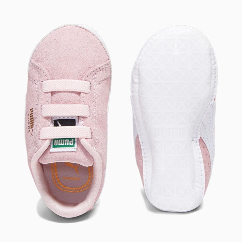 Puma | Girls Suede Classic Crib Toddlers Shoes - Pearl-White