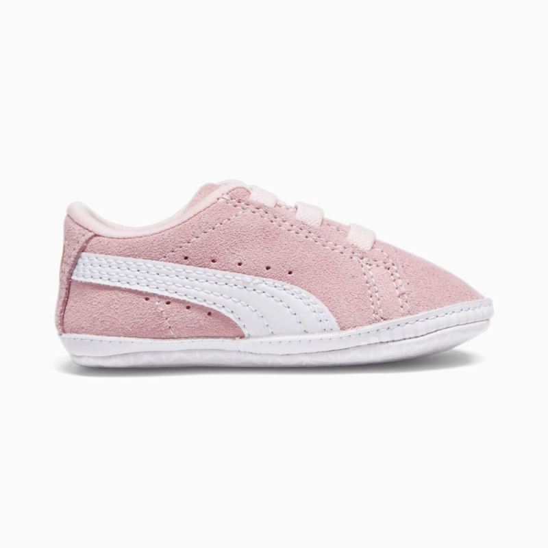 Puma | Girls Suede Classic Crib Toddlers Shoes - Pearl-White