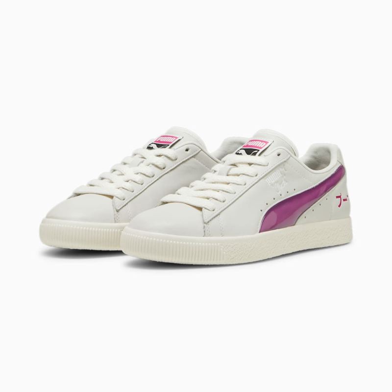 Puma | Men's Clyde Tokyo Sneakers - Sedate Gray-Pinktastic