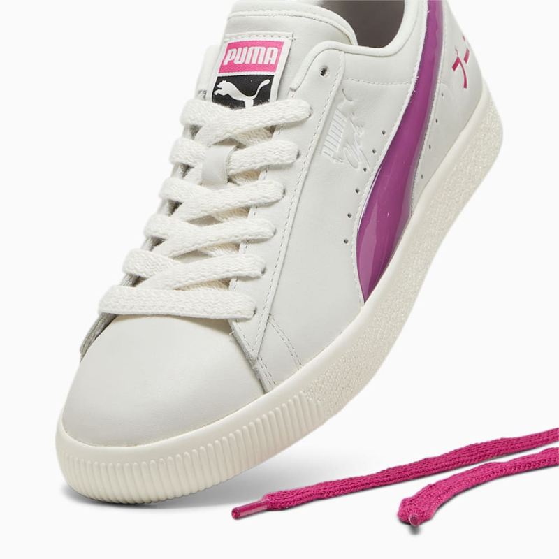 Puma | Men's Clyde Tokyo Sneakers - Sedate Gray-Pinktastic