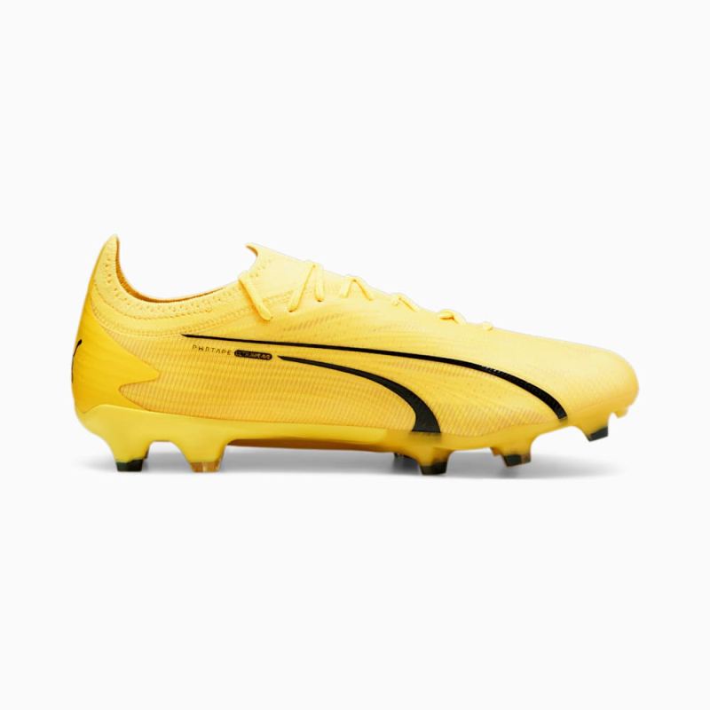 Puma | Men's ULTRA ULTIMATE FG/AG Soccer Cleats - Yellow Blaze-White-Black