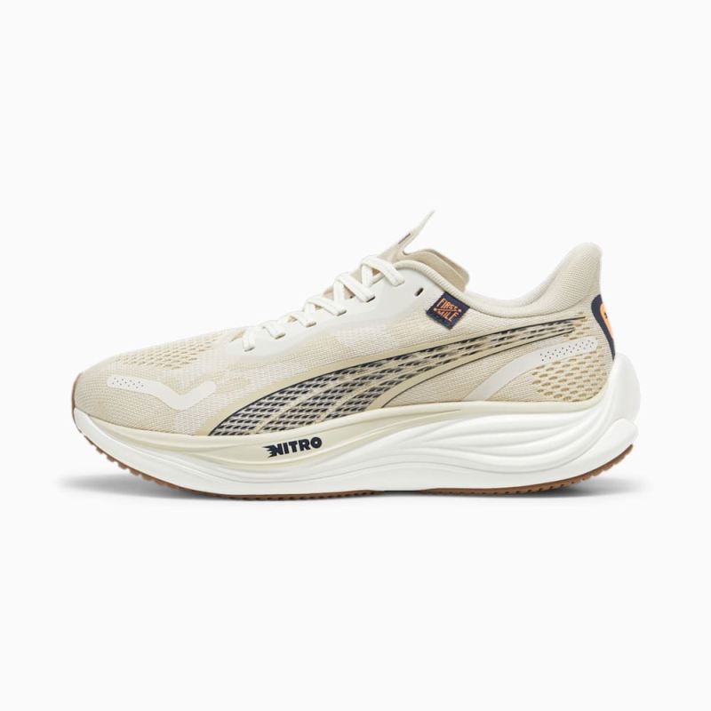 Puma | Men's x First Mile Velocity NITRO 3 Running Shoes - Vapor Gray-Putty-Club Navy - Click Image to Close