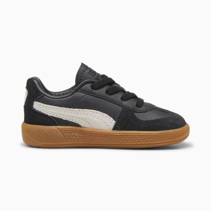 Puma | Boys Palermo Leather Toddlers Sneakers - Black-Feather Gray-Gum