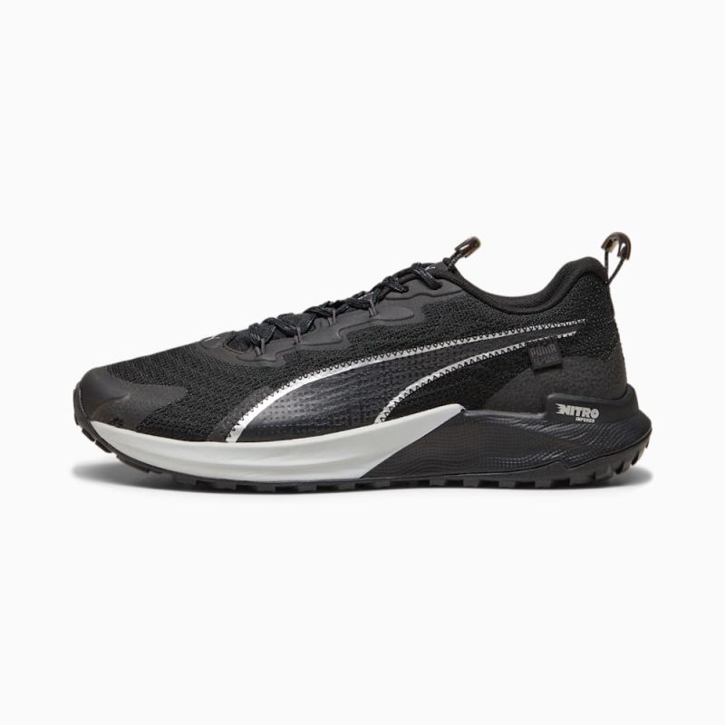 Puma | Men's SEASONS Fast-Trac NITRO 2 Running Shoes - Black-Dark Coal