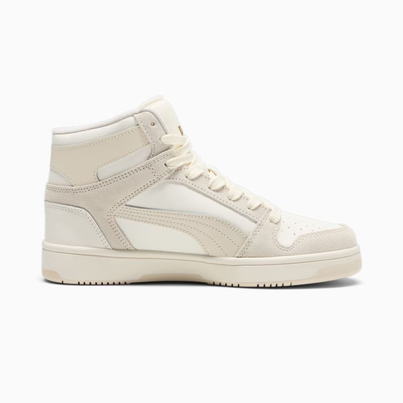 Puma | Women's Rebound LayUP SL Sneakers - Warm White-Alpine Snow-Sugared Almond