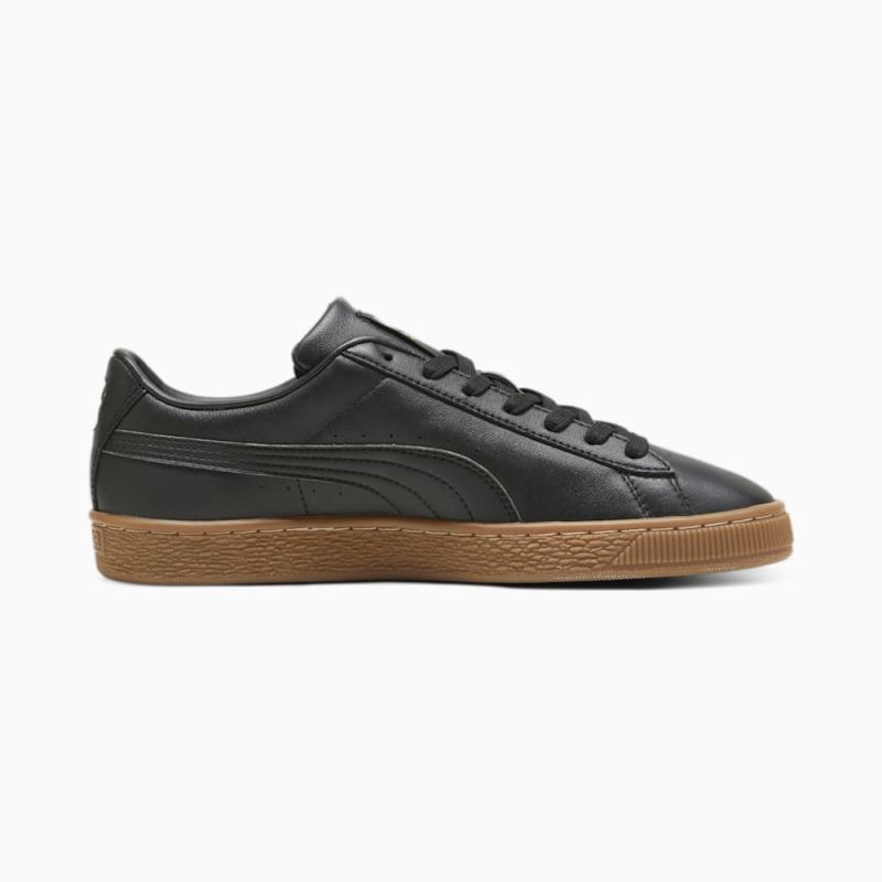 Puma | Men's Basket Classic XXI Sneakers - Black-Black-Gold