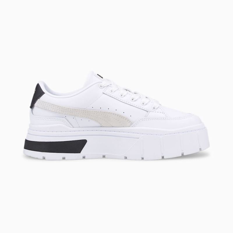 Puma | Women's Mayze Stack Sneakers - White-Vaporous Gray