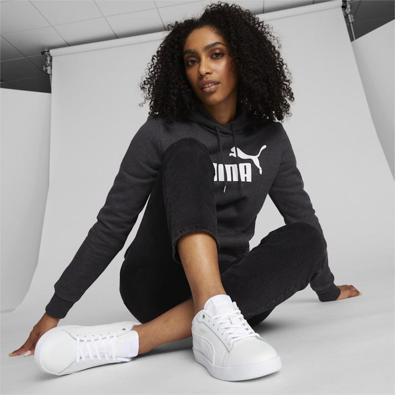 Puma | Women's Smash v2 Leather Sneakers - White-White