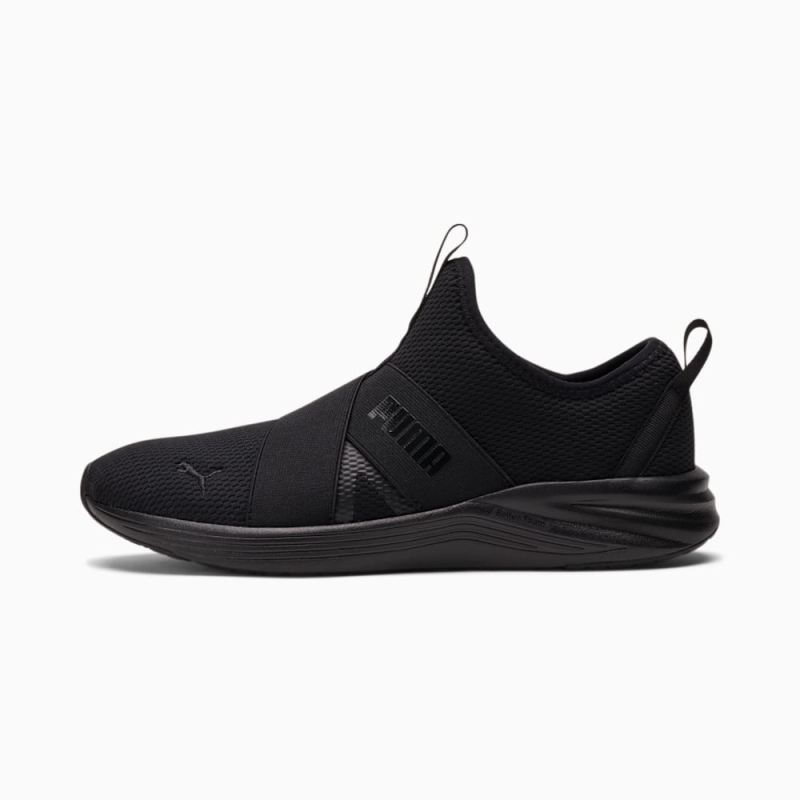 Puma | Women's Better Foam Prowl Slip-On Wide Training Shoes - Black-Black