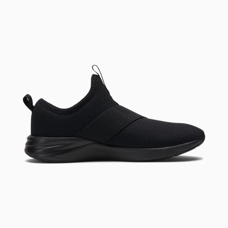 Puma | Women's Better Foam Prowl Slip-On Wide Training Shoes - Black-Black