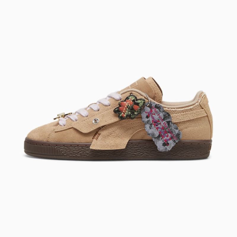 Puma | Women's x X-GIRL Suede Sneakers - Dusty Tan-Toasted Almond