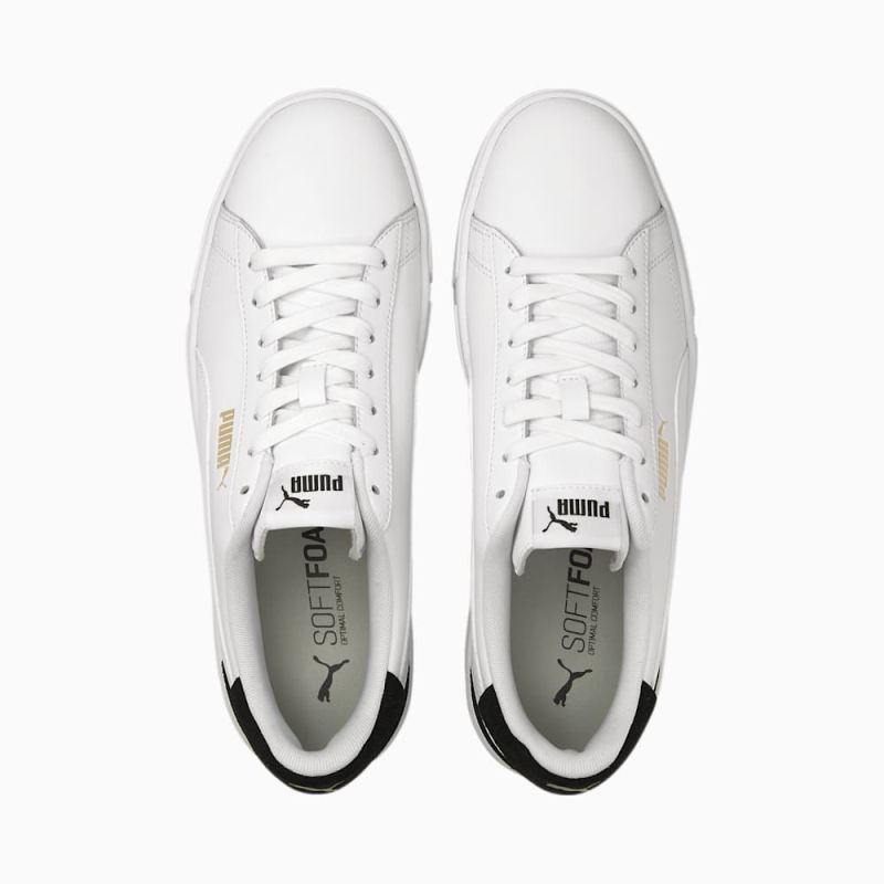 Puma | Men's Serve Pro Sneakers - White-White-Team Gold-Black