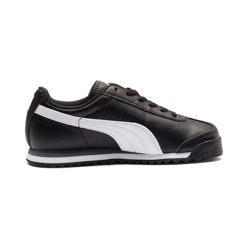 Puma | Boys Roma Basic Little Kids Shoes - Black-White-Silver