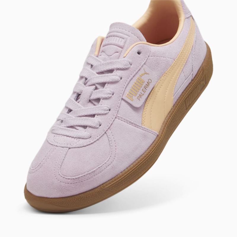 Puma | Men's Palermo Sneakers - Grape Mist-Peach Fizz