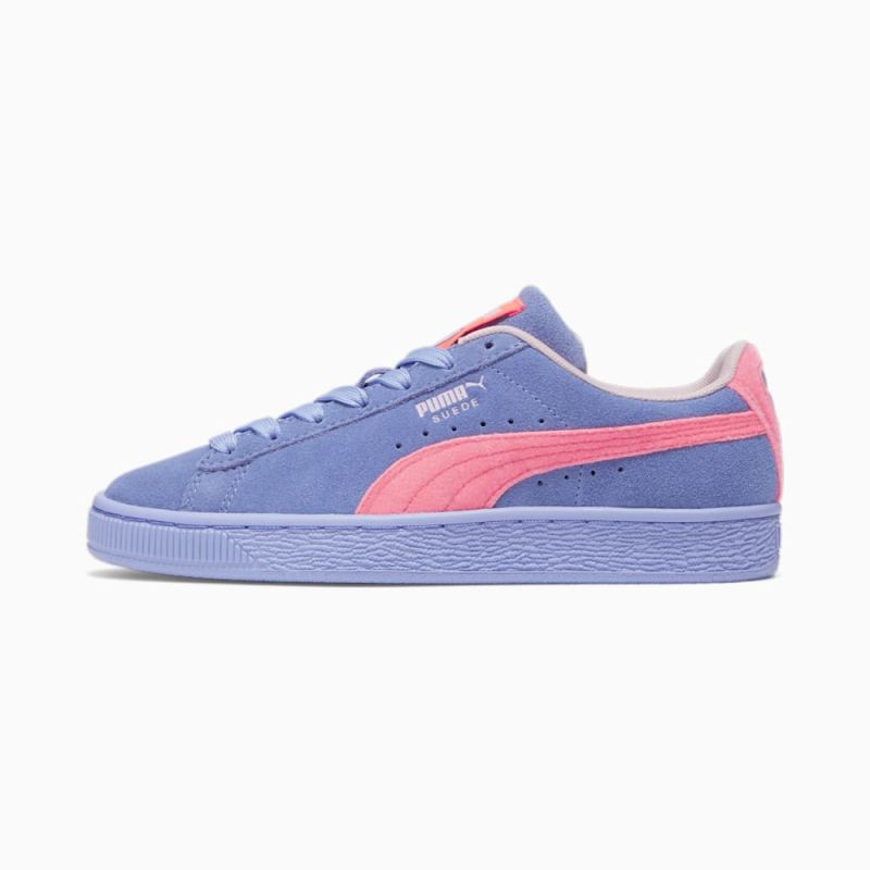 Puma | Girls Suede Valentines Big Kids Sneakers - Elektro Purple-Ignite Pink - Click Image to Close