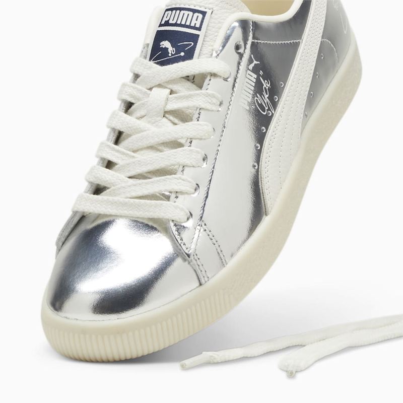 Puma | Men's Clyde 3024 Sneakers - Silver-Warm White