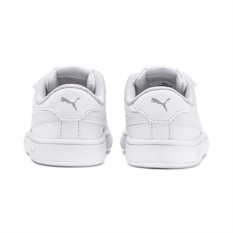 Puma | Girls Puma | Girls Smash v2 Toddler Shoes - White-White