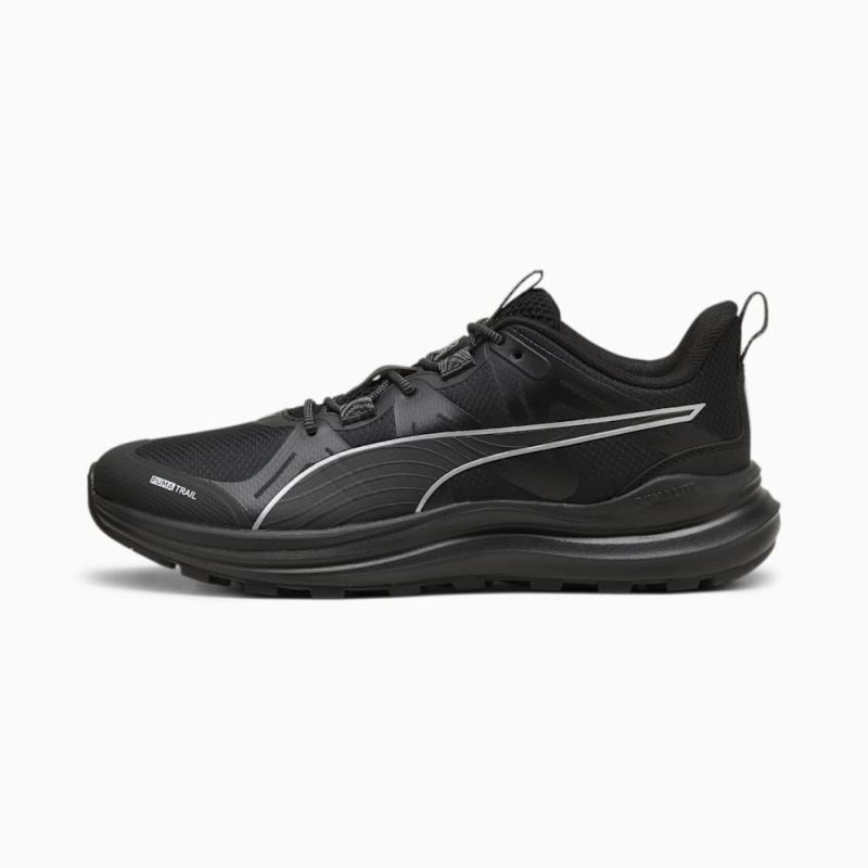 Puma | Men's Reflect Lite Trailrunning Shoes - Black-Cool Dark Gray-Silver