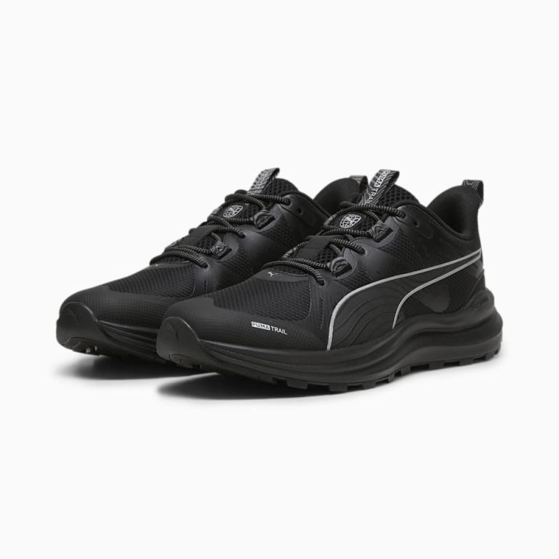 Puma | Men's Reflect Lite Trailrunning Shoes - Black-Cool Dark Gray-Silver