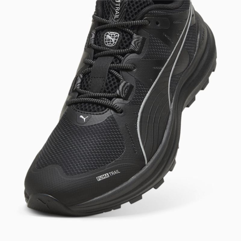 Puma | Men's Reflect Lite Trailrunning Shoes - Black-Cool Dark Gray-Silver