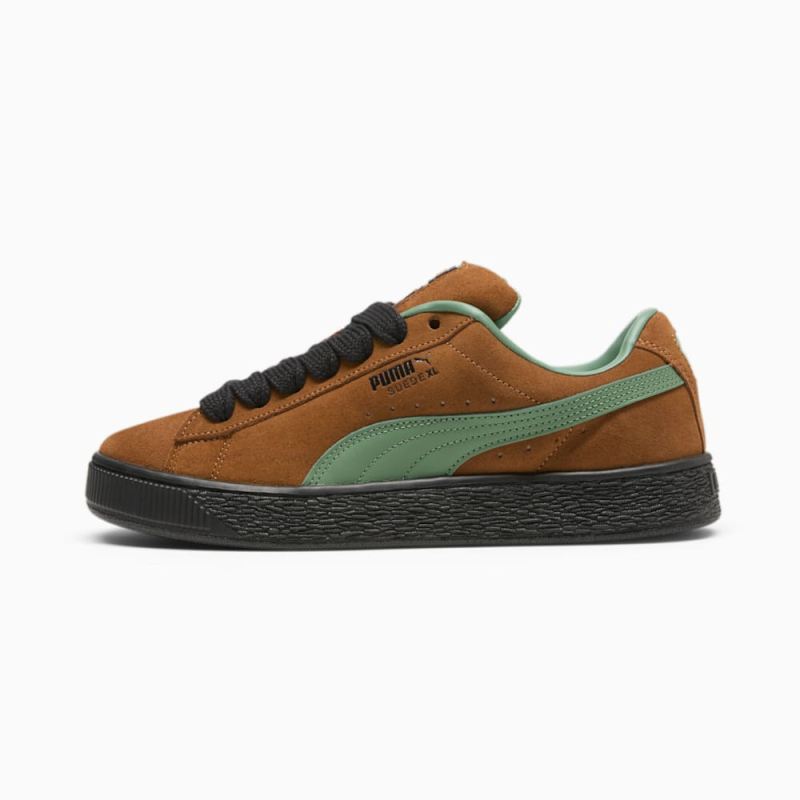 Puma | Men's Suede XL Sneakers - Teak-Deep Forest-Black - Click Image to Close