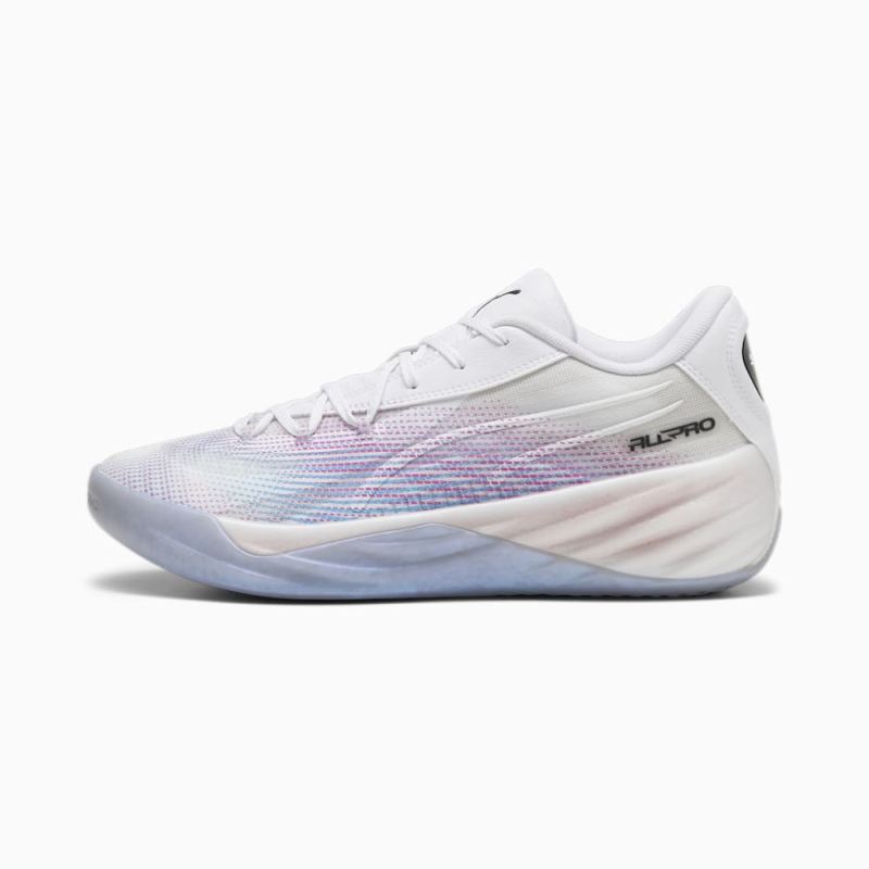 Puma | Men's All-Pro NITRO Basketball Shoes - White - Click Image to Close