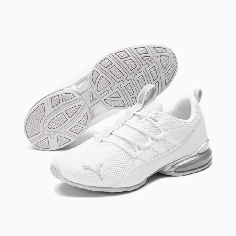 Puma | Women's Riaze Prowl Mod Swirl Running Shoe - White-Silver