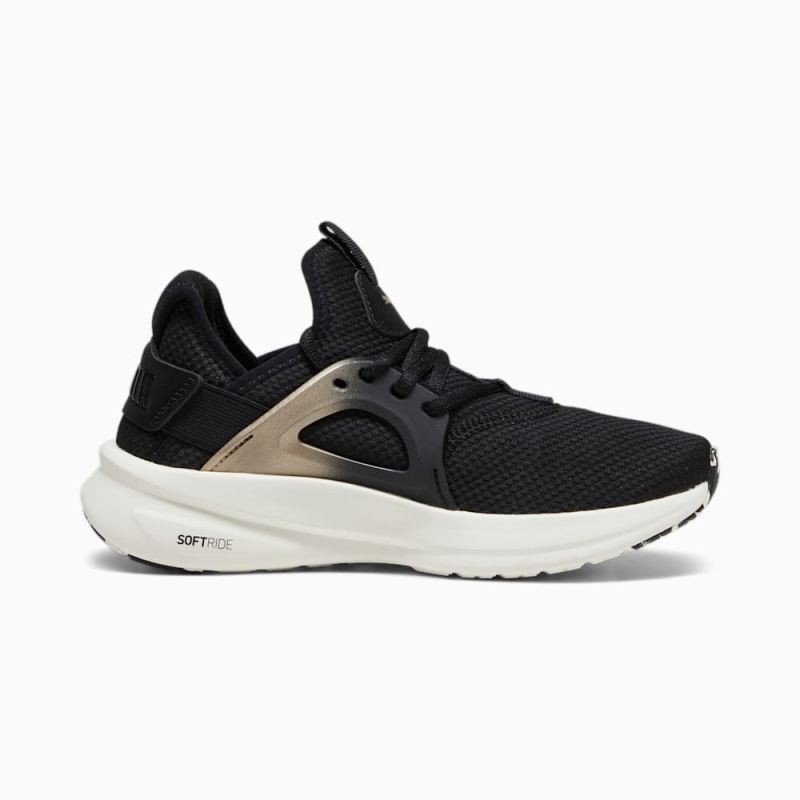 Puma | Women's Softride Enz Evo Molt Met Running Shoes - Black-Gold-Warm White