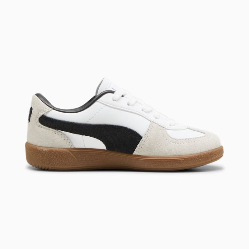 Puma | Girls Palermo Leather Little Kids Sneakers - White-Vapor Gray-Gum