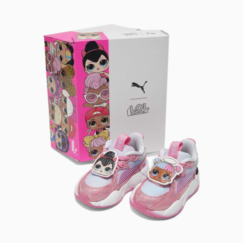 Puma | Girls Puma | Girls x L.O.L. SURPRISE! RS-X Toddlers Sneakers - Strawberry Burst-Silver Sky-White