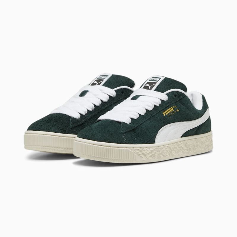 Puma | Men's Suede XL Hairy Sneakers - Ponderosa Pine-Frosted Ivory