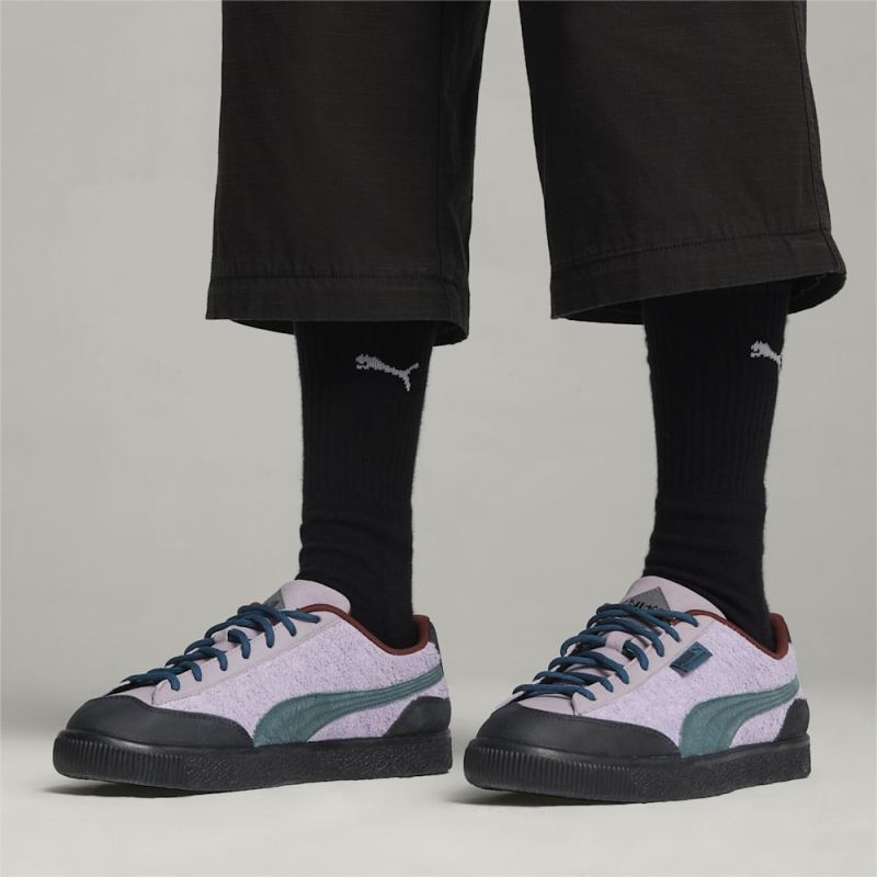 Puma | Men's x PERKS AND MINI Clyde Sneakers - Lavender Shock-Ocean Tropic