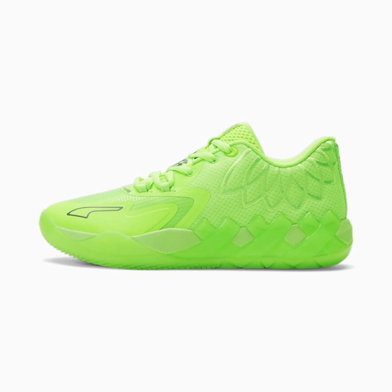 Puma | Men's x LAMELO BALL MB.01 Lo Basketball Shoes - Green Gecko-CASTLEROCK - Click Image to Close