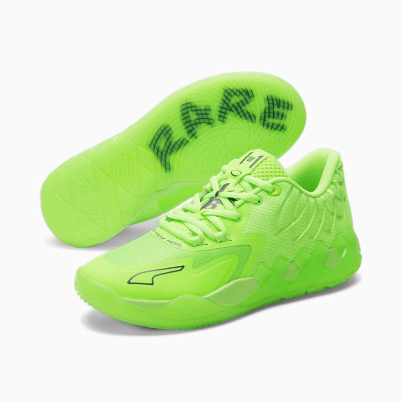 Puma | Men's x LAMELO BALL MB.01 Lo Basketball Shoes - Green Gecko-CASTLEROCK