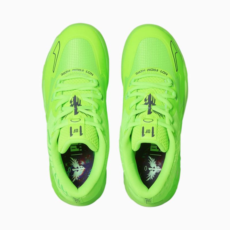 Puma | Men's x LAMELO BALL MB.01 Lo Basketball Shoes - Green Gecko-CASTLEROCK