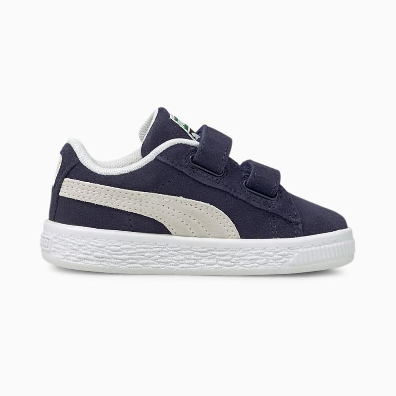 Puma | Girls Suede Classic XXI AC Toddler Shoes - Peacoat-White