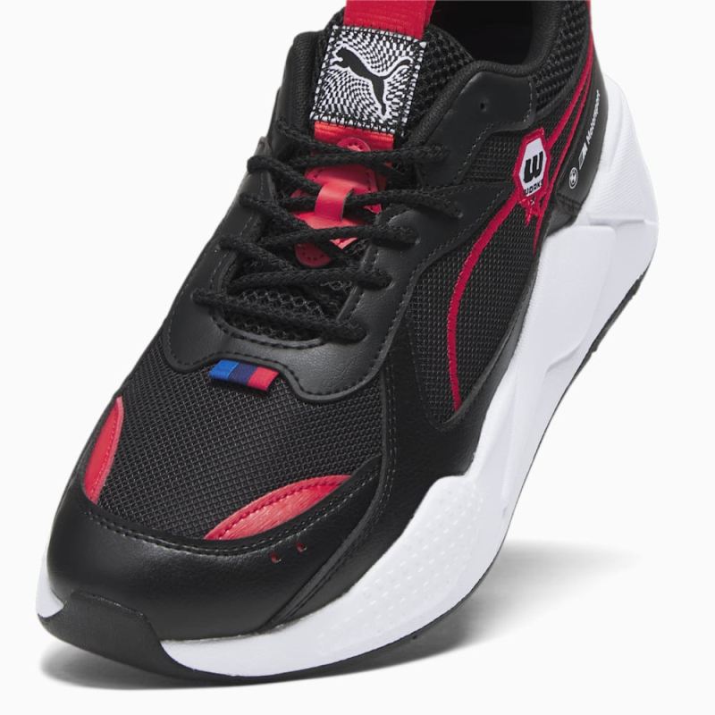 Puma | Men's BMW M Motorsport RS-X Garage Crews Sneakers - Black-Pop Red