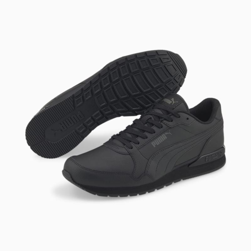 Puma | Men's ST Runner v3 L Sneakers - Black-Black