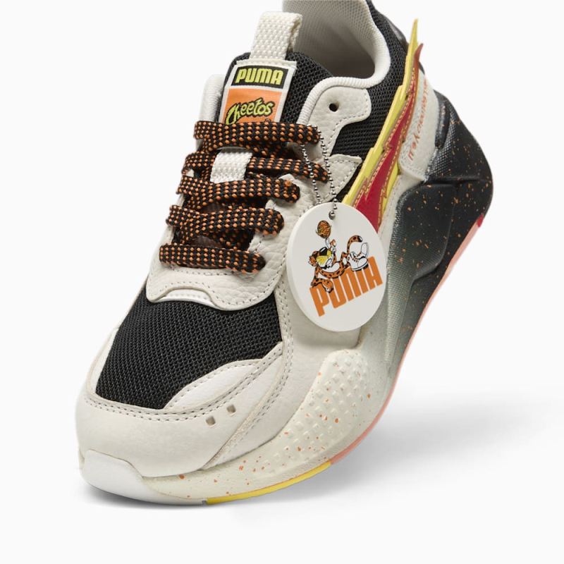 Puma | Girls Puma | Girls x CHEETOS RS-X FH Big Kids Sneakers - Warm White-Black-Yellow Blaze-Rickie Orange