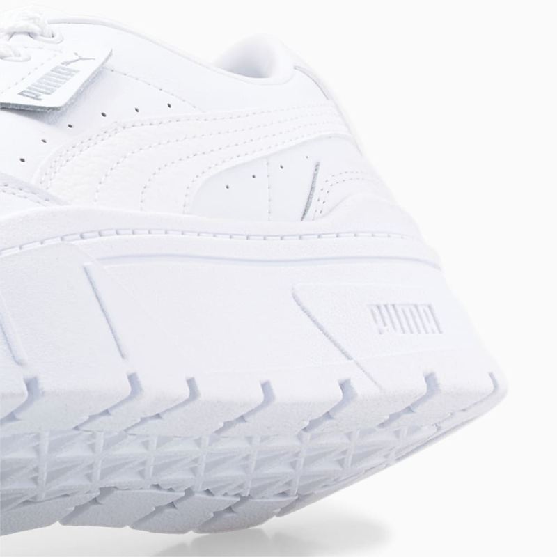 Puma | Women's Mayze Stack Leather Sneakers - White