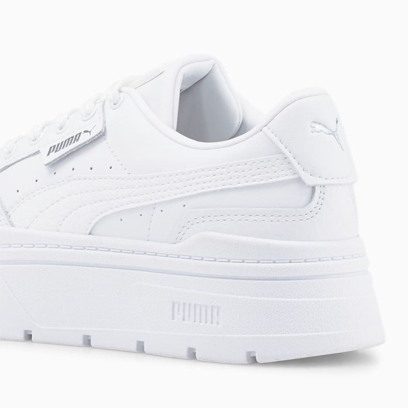 Puma | Women's Mayze Stack Leather Sneakers - White