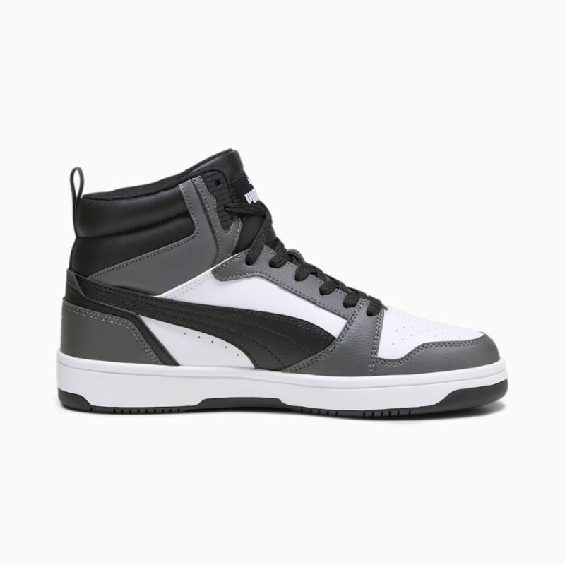 Puma | Men's Rebound Sneakers - White-Black-Shadow Gray