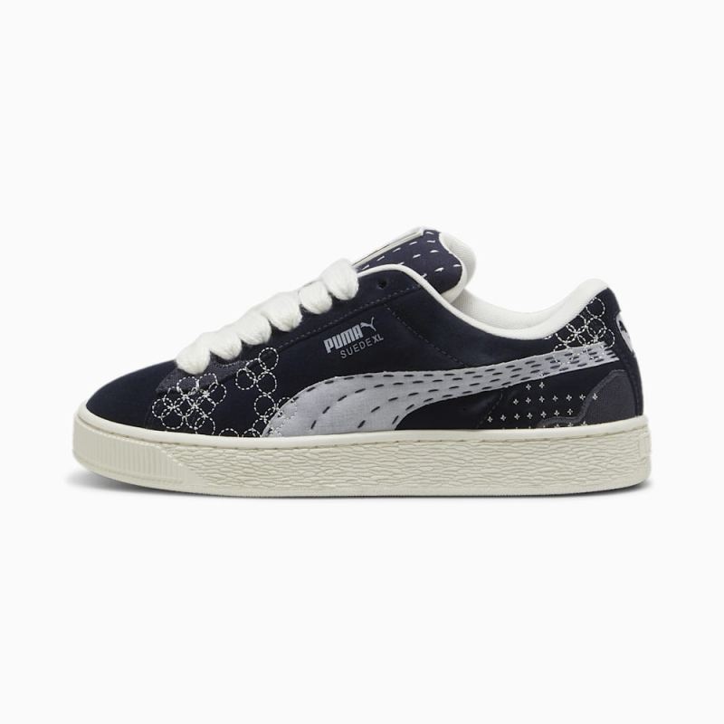 Puma | Men's Suede XL Skate Sneakers - New Navy-Vapor Gray