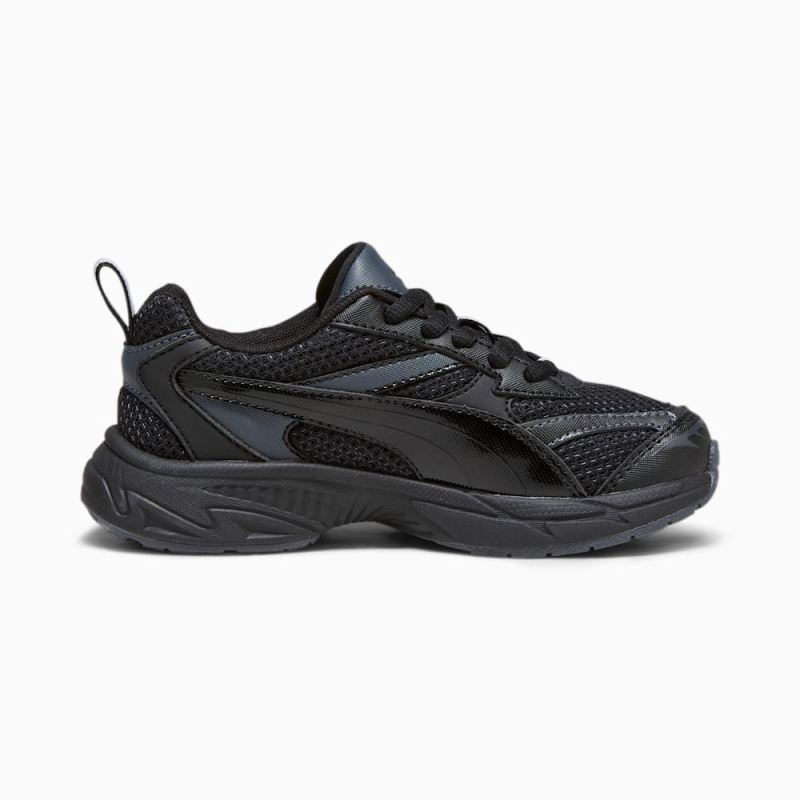 Puma | Girls Morphic Basic Little Kids Sneakers - Black-Strong Gray